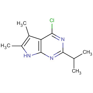 4-氯-2-异丙基-5,6-二甲基-7h-吡咯并[2,3-d]嘧啶结构式_251947-19-0结构式