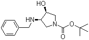 (3S,4S)-N-Boc-3-苄氨基-4-羟基吡咯烷结构式_252574-03-1结构式