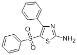 2-氨基-4-苯基-5-(苯基磺酰基)-1,3-噻唑结构式_252679-72-4结构式