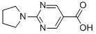 2-吡咯烷-1-嘧啶-5-羧酸结构式_253315-06-9结构式