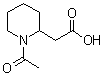 1-乙酰基-2-哌啶乙酸结构式_25393-20-8结构式