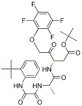 (3s)-3-[[(2s)-2-[[2-[[2-(1,1-二甲基乙基)苯基]氨基]-2-氧代乙酰基]氨基]-1-氧代丙基]氨基]-4-氧代-5-(2,3,5,6-四氟苯氧基)-戊酸 1,1-二甲基乙酯结构式_254750-83-9结构式