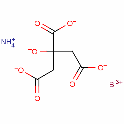 柠檬酸铋铵盐结构式_25530-63-6结构式