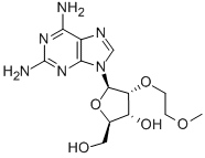2-氨基-2-o-(2-甲氧基乙基)腺苷酸结构式_256224-13-2结构式