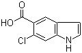 6-氯-1H-吲哚-5-羧酸结构式_256935-86-1结构式