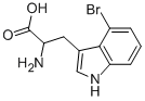 2-氨基-3-(4-溴-1H-吲哚-3-基)丙酸结构式_25796-04-7结构式