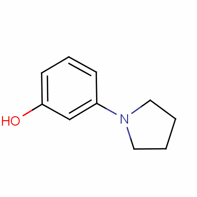 3-(1-吡咯烷)苯酚结构式_25912-16-7结构式