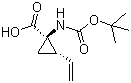 (1S,2S)-1-(tert-butoxycarbonylamino)-2-vinylcyclopropanecarboxylic acid Structure,259221-77-7Structure