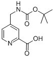 4-[(Tert-Butoxycarbonylamino)methyl]pyridine-2-carboxylic Acid Structure,260970-57-8Structure