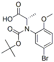 (S)-N-Boc-(5-溴-2-甲氧基苯基)丙氨酸结构式_261165-03-1结构式