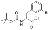 (R)-N-Boc-3-Bromophenylalanine Structure