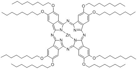 2,3,9,10,16,17,23,24-八(辛氧基)-29H,31H-酞菁锌结构式_261504-18-1结构式