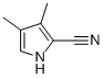 (8CI)-3,4-二甲基吡咯-2-甲腈结构式_26173-93-3结构式
