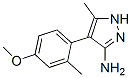 4-(4-Methoxy-2-methylphenyl)-5-methyl-1H-pyrazol-3-amine Structure,262298-03-3Structure