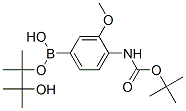 4-(叔丁氧羰氨基)-3-甲氧基苯硼酸频那醇酯结构式_262433-02-3结构式