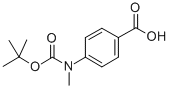 Boc-4-甲基氨基苯甲酸结构式_263021-30-3结构式