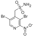 3,5-二溴-2-硝基-4-吡啶甲磺酰胺结构式_263887-68-9结构式