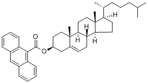 胆甾醇基蒽-9-羧酸盐结构式_2641-40-9结构式