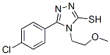 5-(4-Chloro-phenyl)-4-(2-methoxy-ethyl)-4H-[1,2,4]triazole-3-thiol Structure,26438-54-0Structure