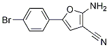 2-氨基-5-(4-溴苯基)-3-呋喃甲腈结构式_26454-86-4结构式
