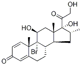 9alpha-溴-16alpha-甲泼尼龙结构式_26543-61-3结构式