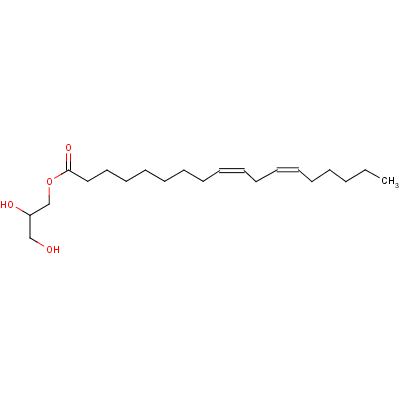 甘油亚油酸酯结构式_26545-74-4结构式