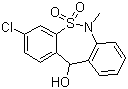 3-氯-6,11-二氢-6-甲基二苯并[c,f][1,2]硫氮杂卓-11-醇 5,5-二氧化物结构式_26723-60-4结构式