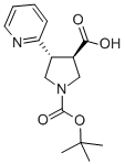 Boc-trans-4-(2-pyridinyl)-pyrrolidine-3-carboxylic acid Structure,267876-09-5Structure