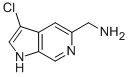 5-氨基甲基-3-氯-1H-吡咯并[2,3-c]吡啶结构式_267876-27-7结构式