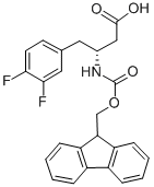 Fmoc-(r)-3-氨基-4-(3,4-二氟苯基)丁酸结构式_269396-60-3结构式