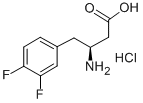 (S)-3-amino-4-(3,4-difluorophenyl)butanoic acid hydrochloride Structure,270063-53-1Structure