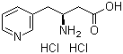 (s)-3-氨基-4-(3-吡啶)丁酸双盐酸盐结构式_270063-59-7结构式