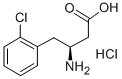 (S)-3-氨基-4-(2-氯苯基)丁酸盐酸盐结构式_270596-36-6结构式