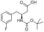 Boc-(S)-3-氨基-4-(3-氟苯基)-丁酸结构式_270596-51-5结构式
