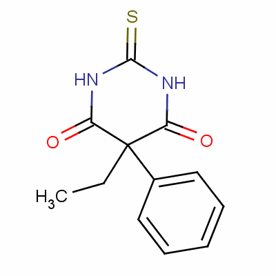 5-苯基-5-乙基-2-硫代巴比妥酸结构式_2753-74-4结构式