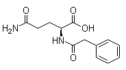 N-苯乙酰基-L-谷氨酰胺结构式_28047-15-6结构式
