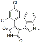 3-(2,4-二氯苯基)-4-(1-甲基-1H-吲哚-3-基)-1H-吡咯-2,5-二酮结构式_280744-09-4结构式