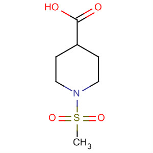 1-(甲基磺酰基)哌啶-4-羧酸结构式_280772-00-1结构式