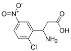 3-氨基-3-(2-氯-5-硝基苯基)-丙酸结构式_282524-74-7结构式