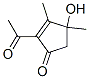 (9ci)-2-乙酰基-4-羟基-3,4-二甲基-2-环戊烯-1-酮结构式_282715-34-8结构式