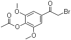 4-(2-溴乙酰基)-2,6-二甲氧基苯基乙酸酯结构式_28294-48-6结构式