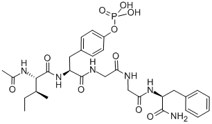 Ac-ile-tyr(po3h2)-gly-glu-phe-nh2结构式_284660-72-6结构式