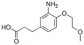 3-[3-氨基-4-(2-甲氧基乙氧基)苯基]丙酸结构式_284665-32-3结构式