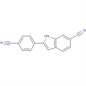 1H-Indole-6-carbonitrile, 2-(4-cyanophenyl)- Structure,28719-00-8Structure