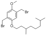 1,4-二(溴甲基)-2-(3,7-二甲基辛氧基)-5-甲氧基苯结构式_287919-00-0结构式