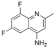 4-氨基-6,8-二氟-2-甲基喹啉结构式_288151-32-6结构式