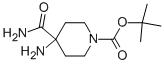 4-氨基-1-boc-哌啶-4-羧酰胺结构式_288154-18-7结构式