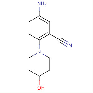 5-氨基-2-(4-羟基哌啶-1-基)苯甲腈结构式_288251-78-5结构式
