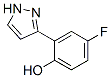 4-Fluoro-2-(1H-pyrazol-3-yl)phenol Structure,288401-64-9Structure
