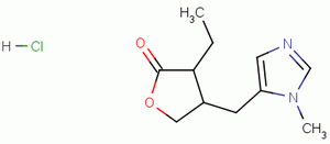 盐酸匹罗卡品杂质A结构式_28958-85-2结构式